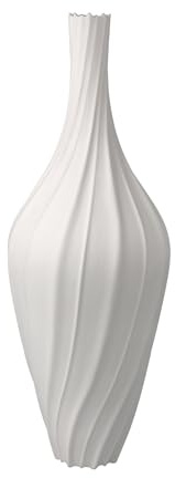 Goebel Vase Bahar aus Biskuit-Porzellan und Kaiser Porzellan, Größe: 31x11x11 cm, 14-005-72-1, Weiß