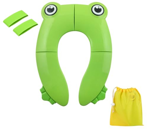 Coprisedile per WC,Sedile WC Pieghevole per Bambini,Sedile WC per Bambini,con custodia,Sedile WC per Bambini in Movimento,Riduttore per WC per Vasino per Bambini/Bambini