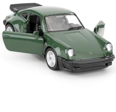 imtfzct 1/36 Porsche 911 Trubo Alu-Modellauto, Spielzeugauto mit Einfahrfunktion, Modellspielzeug zum Sammeln und Dekorieren, Auto-Geschenke für Jungen und Mädchen (grün)
