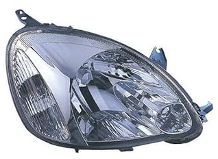 Phare avant droit H4 type Valeo compatible avec Toyota Yaris 1 phase 2 2003-2005