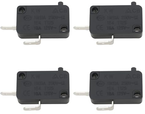 Be In Your Mind 4 STK Mikroschalter 16A 250V 36,9x16x10mm Mikro-Endschalter Mikroschalter für Haushaltsgeräte Klimaanlagen Elektronische Geräte