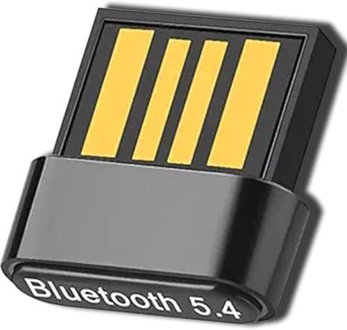 Adattatore Bluetooth 5.4 USB per PC, Bluetooth Dongle USB Adattatore Bluetooth Stick (EDR & BLE) per Desktop, Laptop, Auricolari, Tastiera, Mouse supporta Windows 11/10/8.1/7 (BT543)