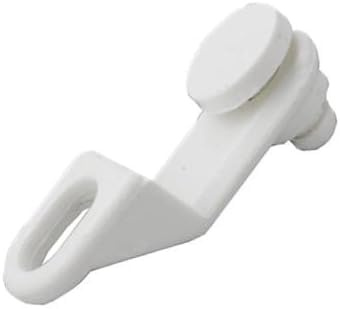 Extra Glide Curtain Track Roller Gliders Plastic 10 Pieces White Curtain Track Runners Rail Glider Hooks Curtain Track Pulley for Ceiling Curtain Drape Track Easy Fit.