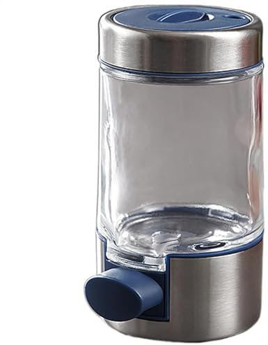 Salero de acero inoxidable | Dispensador de sal Dispensador de condimentos en polvo, herramientas de cocina, coctelera de condimentos, contenedor de condimentos, salero de vidrio para la cocina, la