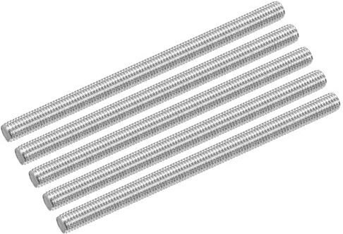 QUARKZMAN 10 Stück Gewindestange M10 x 150mm Vollgewinde Stange 304 Edelstahl Rechtsgewinde Stäbe für Ankerbolzen, Klemmen, Haken und U-Bolzen, M10-1,5 Gewindesteigung