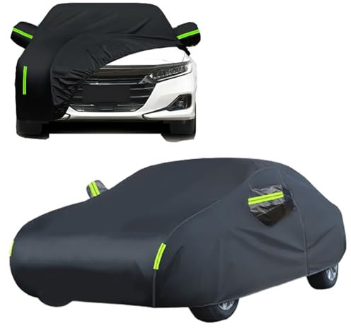 Autoabdeckung für 𝖵W 𝖢alifornia T6 Auto Abdeckplane Atmungsaktiv Vollgarage Outdoor Allwetter Winddicht Staubdicht Schnee Schutz Autoplane,Fahrertür mit Reißverschluss