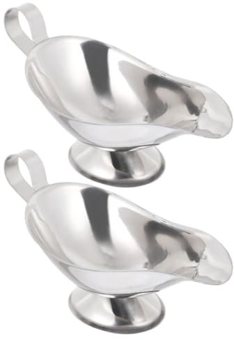 Zerodeko 2piezas Vertedor Jarra Salsa Minijarra Taza Salsa Recipiente Tarro Condimentos