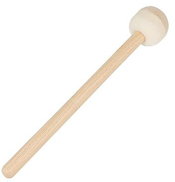 HYTROVE Großer Snare Drum Trommelstock Mit Filzkopf Rutschfester Holzgriff Langlebiger Drumstick Für Schlagzeugunterricht Und Musiker