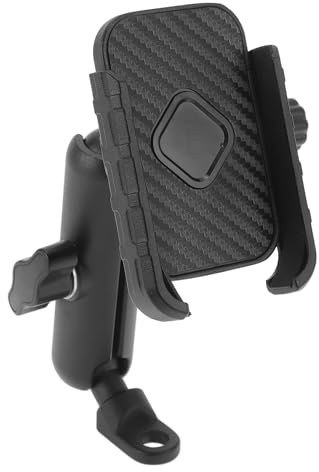 BULLSPANN Fahrrad Handyhalterung Handyhalterung Für Motorroller Fahrrad Spiegel Halterung Für 3.5-7.1 Zoll Handy Schwarz