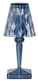 Kartell Battery, Lampada da tavolo a batteria, H 30 cm, Azzurro cielo