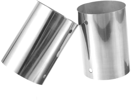 NOLITOY Pasamanos Resistentes al Desgaste y No se Deforman de Acero Inoxidable Conectores 2 Piezas para Tubo de 45mm Ideales para Escaleras y Barandillas