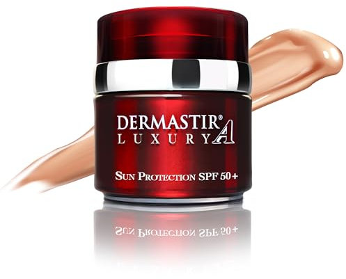 Dermastir Sun Protection SPF 50+ Tinted - Mattifying Action with Chemical and Physical filters UVA/UVB - Made in France, 50ml