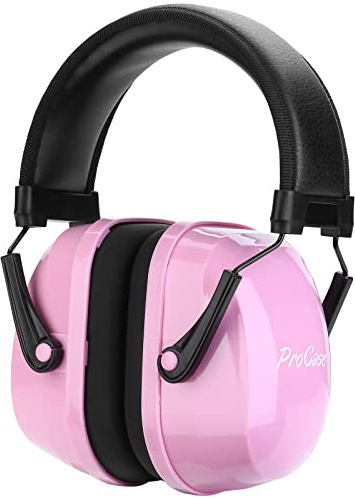 ProCase Kids Ear Protection, SNR 29 dB Noise Cancelling Headphones for Autism Children Toddler, Sound Proof Noise Reduction Earmuffs for Fireworks, Flight, Concert -Pink