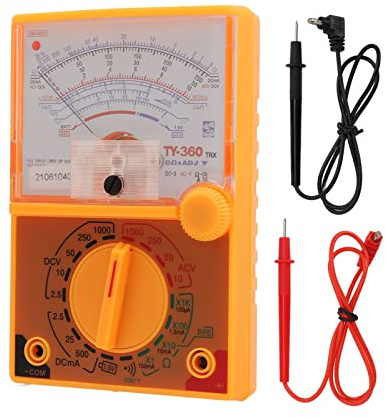 TY Analog Multimeter DC AC 1000V Voltmeter 500mA Amperemeter 1K Resistansmätare Pekarmultimeter