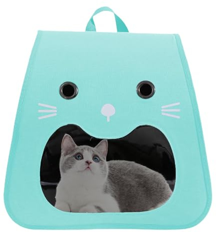 Tuxxjzm Katzentransportbox, Katzenrucksack, atmungsaktive Welpentransportbox, Reisetasche für Haustiere mit mehreren Belüftungsöffnungen, tragbarer Rucksack für