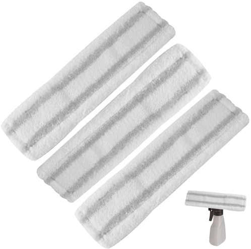 AOOTUERL﻿ 3 Stück Ersatzmikrofaser Wischbezug Kompatibel für Karcher WV1 WV50 WV75 Fenstersauger Sprühflasche Zubehör Fensterreiniger Ersatzteile 3 Stück