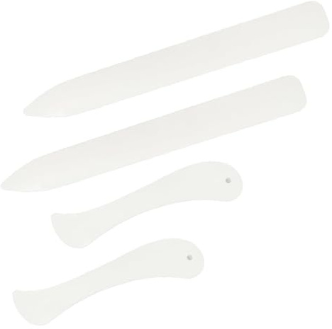 Bravien Falzbein Für Papier 4Pcs Kunststoff Knochentyp Faltmesser Set Ideal Für Origami Basteln DIY Projekte Präzise Faltbewegungen Mit Ergonomischem Design Für Einfaches Arbeiten