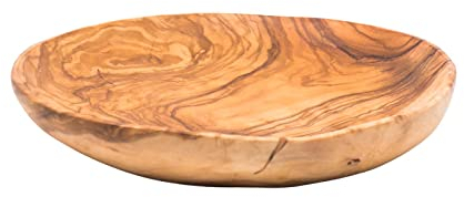 Plato madera olivo tamaño mediano fabricado artesanalmente