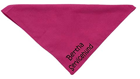 Hundehalstuch Servicehund mit Wunschname