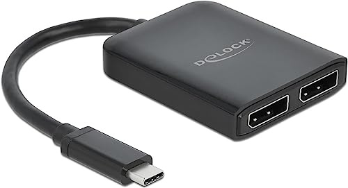 Delock USB Type-C™ Splitter (DP Alt Mode) zu 2 x DisplayPort MST/VXP