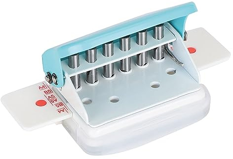 Tiiyee Adjustable Hole Punch, A4 A5 B5 Multi-Hole Manual Binding Machine