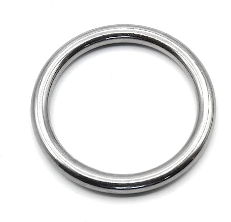 HEAVYTOOL Rundringe Edelstahl 20mm x 3mm (10 Stück) AISI 316 V4A geschweißt Rundring O Ring Edelstahlring Edelstahl Ring
