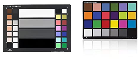 Calibrite ColorChecker Video: Farbkarte zur Farbkalibrierung und Korrektur bei der Videobearbeitung, CCVWB, Mehrfarbige Farbfelder & ColorChecker Classic: Farbkarte für Fotografie und Filmproduktion