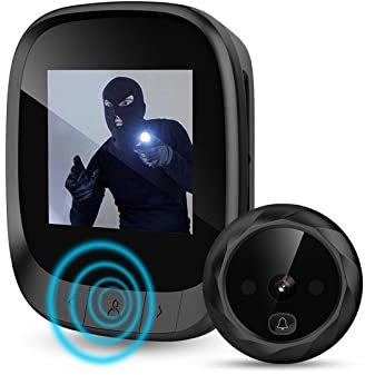 YZACK Visionneuse de Porte électronique Cloche IR Nuit Porte Judas caméra Enregistrement Photo caméra de Porte numérique visionneuse Intelligente