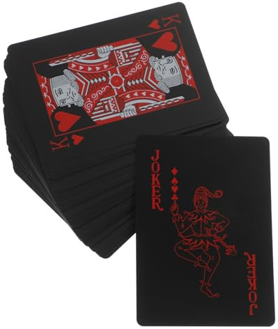 ibasenice wasserdichte Pokerkarten Aus PVC Karten Für Tischspiele Für Familienfeiern Und Reisen Leicht Zu Transportieren Lagern Strapazierfähig Und Langlebig