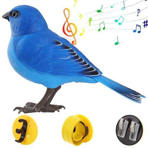 Aves De Aves Falsas Y Movimiento De PáJaros Activados con Movimiento con Juguete De PáJaro De SimulacióN De RatóN MóVil Y RatóN MóVil
