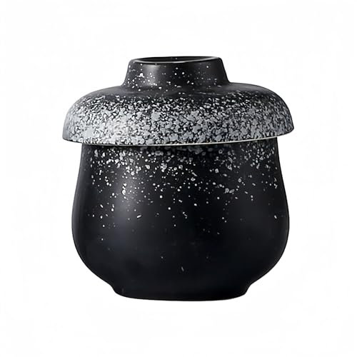 Dowbom Sucrier japonais avec couvercle et cuillère, pot à sucre, pot à sucre, pot à épices (B, 237 ml)