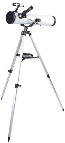 Starwatcher Télescope Réflecteur Grande Ouverture de 114 Mm, Grossissement Puissant, Trépied Réglable, Support Stable, Léger et Compact, pour L'observation de l'espace Profond