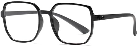 PEYEOISD Übergroße Lesebrille 1,5 für Damen und Herren, Große Quadratischem Rahmen Anti-Blaulicht Computer Leser, Gross Anti-Schwindel-/UV Lesegerät brille