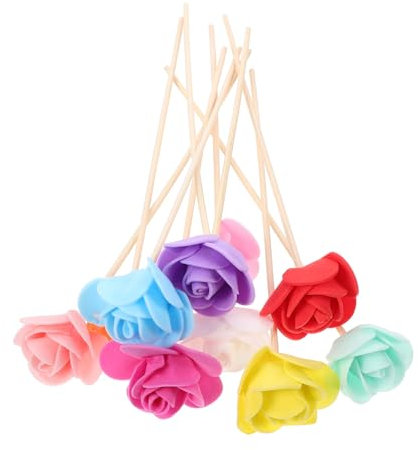 Garneck 40piezas Varillas Aromáticas Coloridas para Difusores De Aromaterapia De Diseño Floral para y De