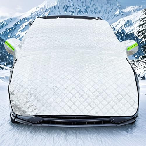 Copertura per Parabrezza Auto, Copri Parabrezza Auto, Parabrezza per Auto Inverno, Telo Parabrezza Auto Antigelo, Ghiaccio,Gelo,Polvere,Sole UV Adatto la Maggior Parte dei Veicoli, 220X258CM