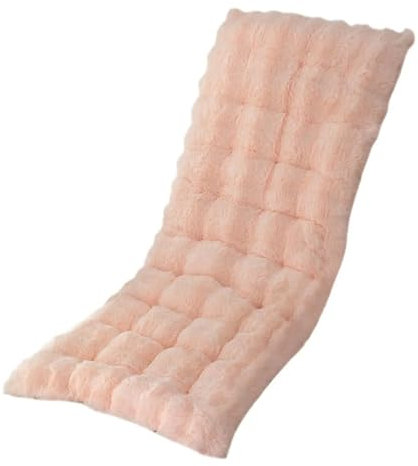 HONGYEMY Liegenauflage Schaukelstuhlkissen, Liegekissen for Esszimmerstuhl, Garten, Schreibtischstuhl Deckchair Auflage(Pink)