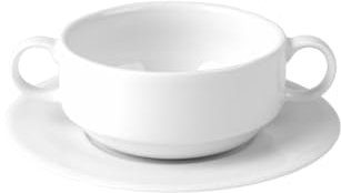 Holst Porzellan AU 525 AU 2-tlg. Porzellan Suppentasse 0,30 l Mondial Weiß 2 Sets