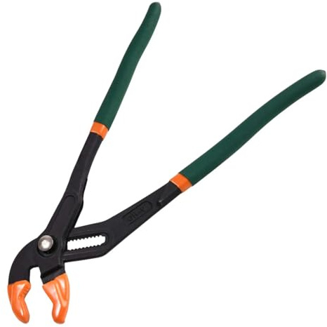 LEONTOOL 12-Inch Tongue and Groove Plier Groove Joint Pliers Quick Adjust Water Pump Pliers with Push Button V-Jaw Plumbing Lock Plier for Home Repair, Plumbing, Gripping, Nuts, Bolts, CR-V Steel