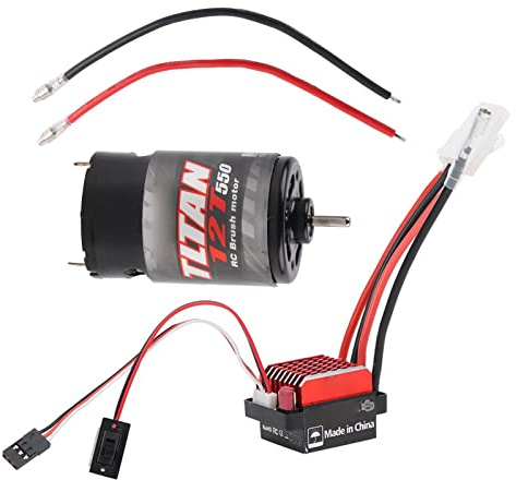 SUNGOOYUE BILL-X60 60A/360A Motor för Motorborstning för Bil RC, LIPO 2-3 eller 5-9 NIMH-spänningsområde, 7.4V Nominell Spänning, för en Universell Bil 1/10 RC (12t)
