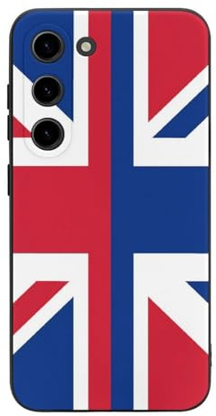 Flag of England Flag Printed Phone Case Slim Cute Cellphone Protective Cover Unisex Compatible with Galaxy S23/S23 Plus/S23 Ultra