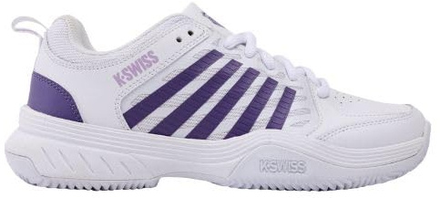 K-Swiss Court Express 2 tennissko, vit/lila haze/neonlavendel, 42 EU