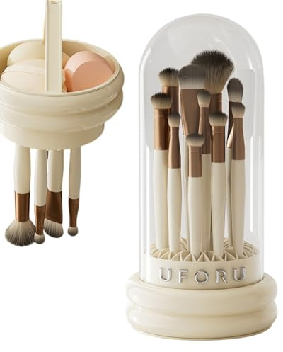 yakermur Almohadilla limpiadora de brochas de maquillaje, tapete de lavado, limpiador de brochas | para mujeres, maquillaje, cosméticos, esponjas de belleza, almacenamiento de polvos