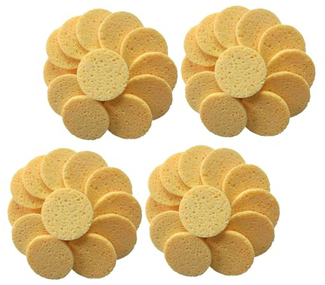 ELAYARD 50 pezzi Dischetti Struccanti in Cellulosa Spugnette Viso Morbide e Delicate per Pulizia Quotidiana e Cura della Pads Rotondi Ergonomici per Rimozione Trucco e Detersione Facile