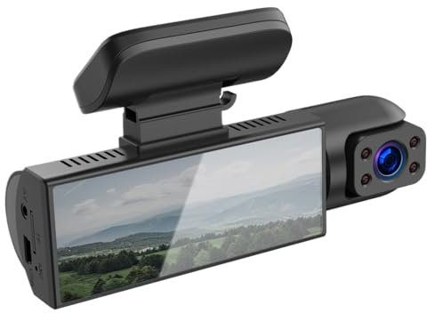 Caméra Enregistreuse De Conduite,Enregistreur Double sans Fil en Métal avec Vision - Caméra De Voiture - pour Tableau De Bord Intérieur Camion Voyage Route Trafic Stationnement