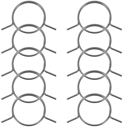 Veemoon 10 Pièces Kit de Ressort de Verrouillage en Fer Noir pour Serrure de Porte Intérieure, Adapté aux Portes Anti-effraction et Remplacement de Serrures