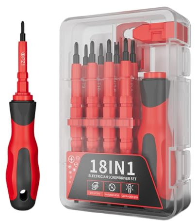 Set Cacciavite per Elettricista Kit Multifunzione Portatile 18 in 1