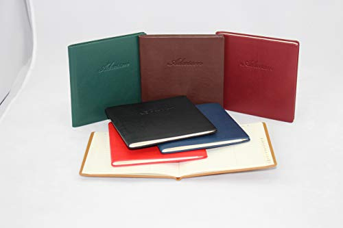 Adressbuch Leder in verschiedenen Farben (weiß)