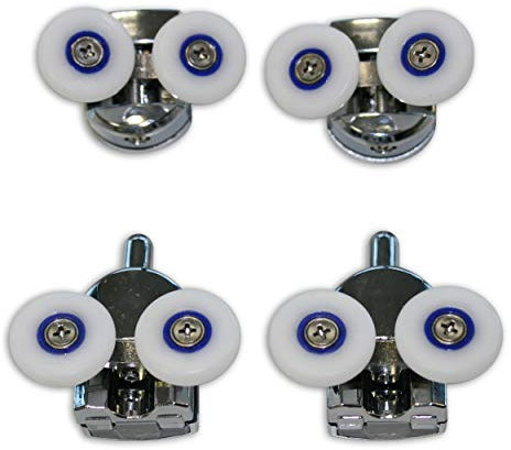 Roulettes pour cabines de douche - roulettes pour portes de douche adaptables aux parois de douche BERNSTEIN EX505, EX506, Auswahl Rollen:Rollen unten (2x)