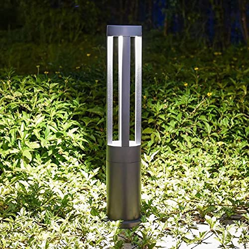 Außen wasserdicht Gartenlampe, Gartenbeleuchtung LED Außenleuchte, Außen Terrassen Standleuchte, 7W Außen Anthrazit Garten Stehleuchte IP65, Weg-Beleuchtung, Innenhöfe, 3000K, Aluminium (80cm)