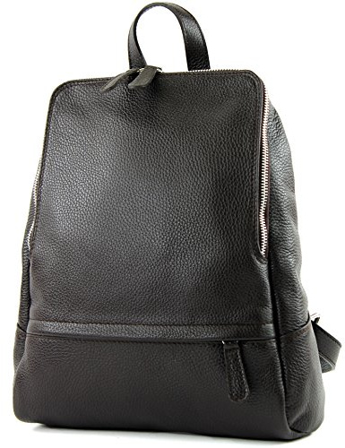 modamoda de - ital. Sac à dos en cuir pour femmes - Sac à dos pour dames - Sac à dos - Sac de ville - Cuir T138, Medium